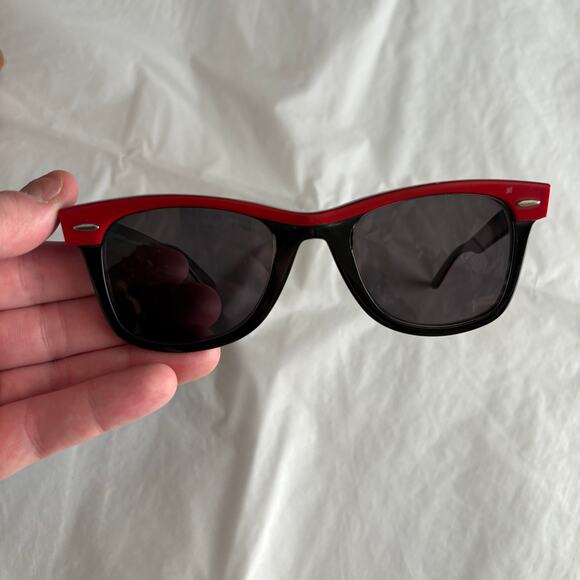 Vintage RAY BAN - WAYFARER II Red & Black Classic Sunglasses Prescription \'00\'s main image 12
